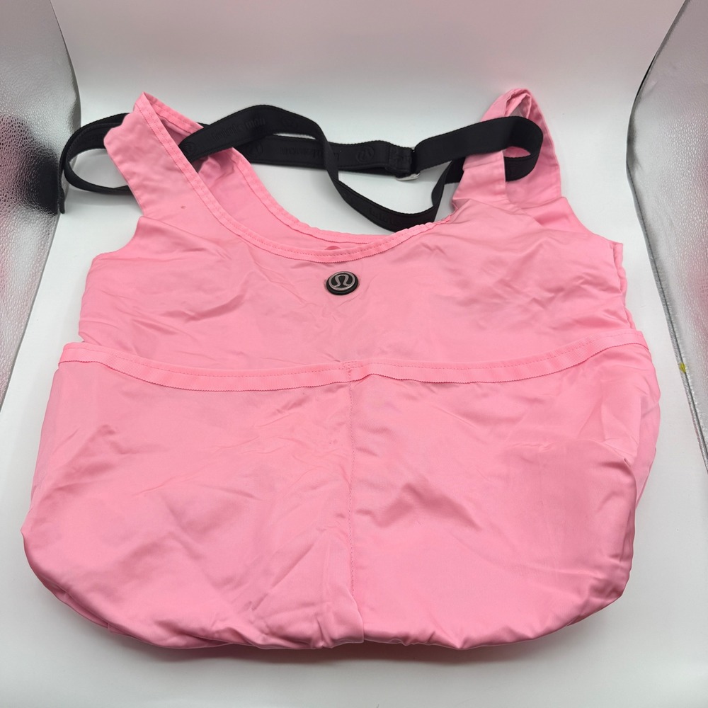 Lululemon Tote Bag Pink Adjustable Strap Yoga Gym Travel Carryall On My Level